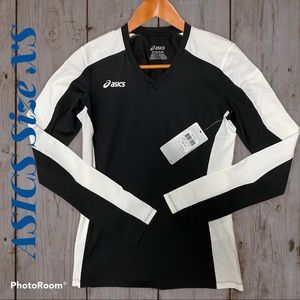 Asics women's roll out jersey xsmall blk